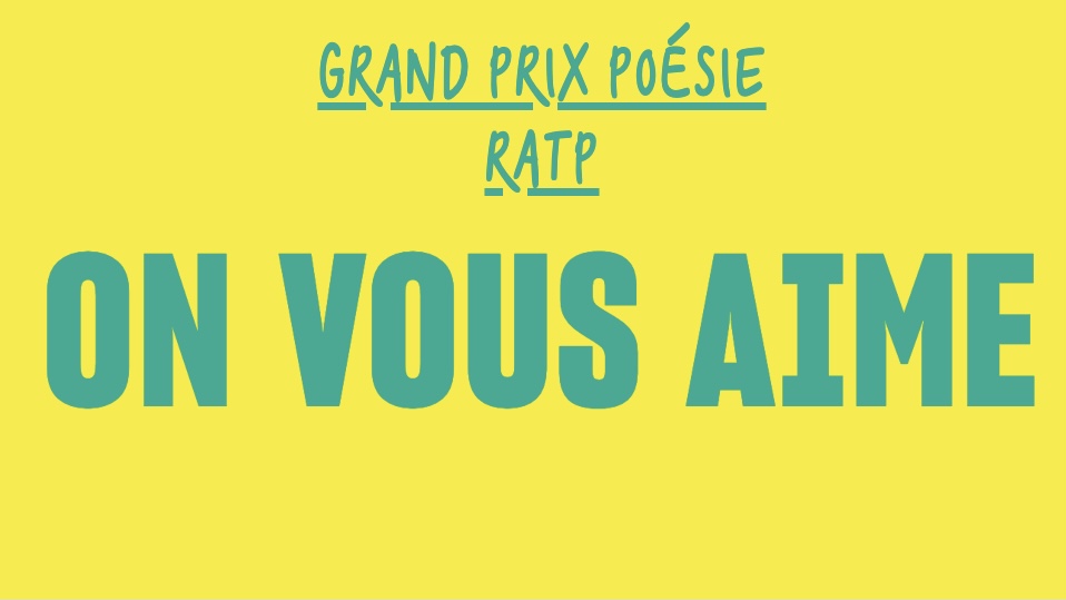 Finaliste du Grand prix poésie RATP 2021
