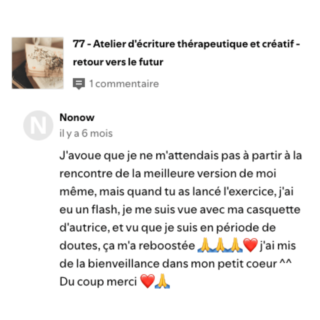 avis atelier d'écriture Mahuna Vigam 5/5