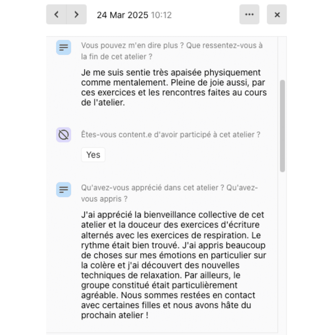 avis atelier d'écriture Mahuna Vigam 4/5
