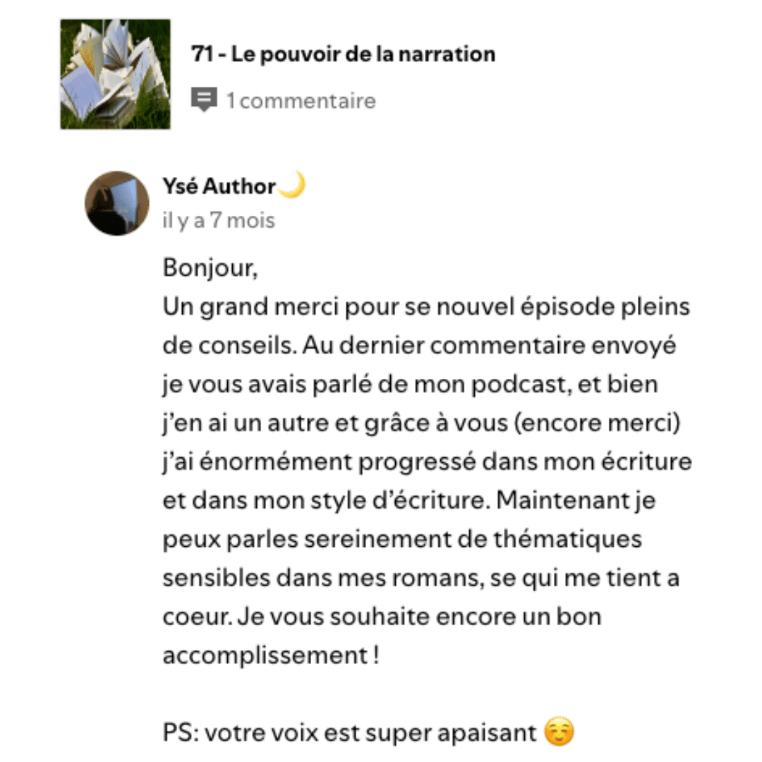 avis atelier d'écriture Mahuna Vigam 3/5